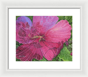 Pink Hibiscus Dream - Framed Print