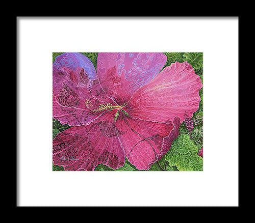 Pink Hibiscus Dream - Framed Print