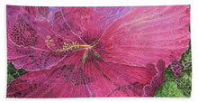 Load image into Gallery viewer, Pink Hibiscus Dream - Bath Towel