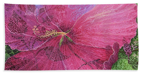 Pink Hibiscus Dream - Bath Towel