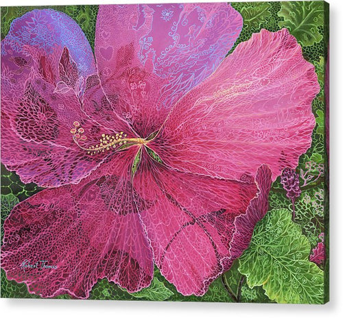 Pink Hibiscus Dream - Acrylic Print