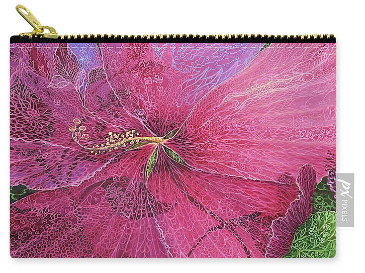 Pink Hibiscus Dream - Carry-All Pouch