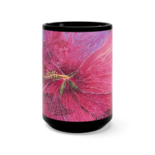Load image into Gallery viewer, Pink Hibiscus Dream, By Robert Thomas, Black Mug 15oz