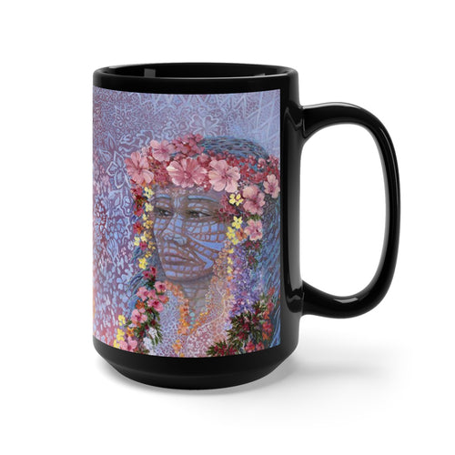 Sisterly Love with Pele, By Robert Thomas, Black Mug 15oz