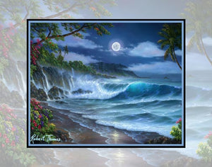 China Mans Hat, Oahu, Hawaii Art By Robert Thomas 8x10 and 11x14 Giclee Print on canvas