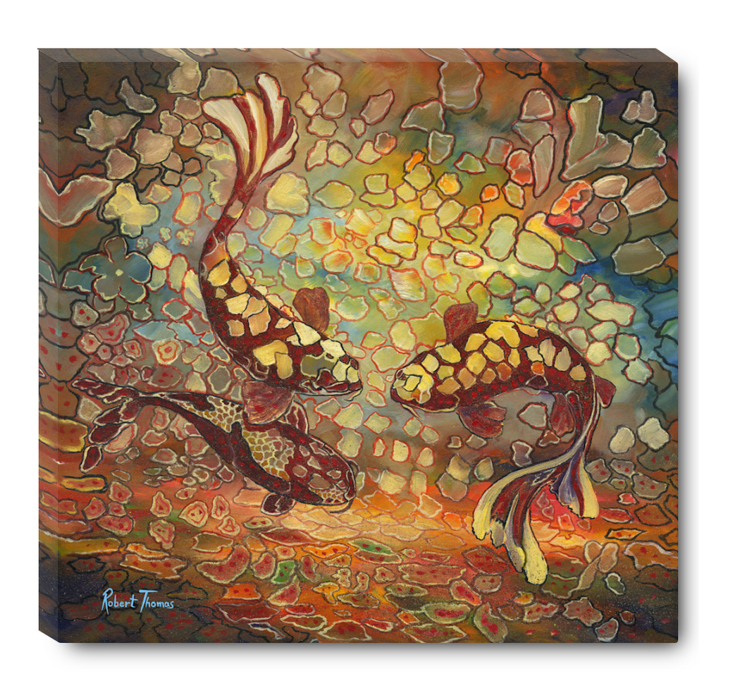 Mosaic Koi - Canvas Print