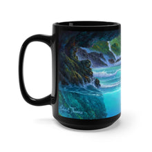 Load image into Gallery viewer, Over and Under Lava, By Robert Thomas, Black Mug 15oz