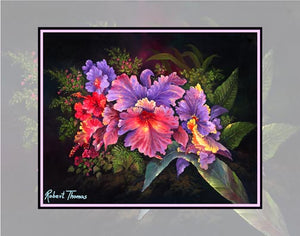Cattleya Orchid, Flowers, Hawaii Art By Robert Thomas 8x10 and 11x14 Giclee Print on canvas