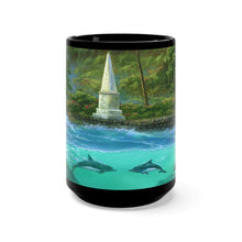 Load image into Gallery viewer, Captain Cook Monument, By Robert Thomas, Black Mug 15oz