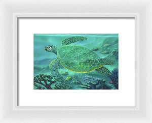 Glass Turtle - Framed Print