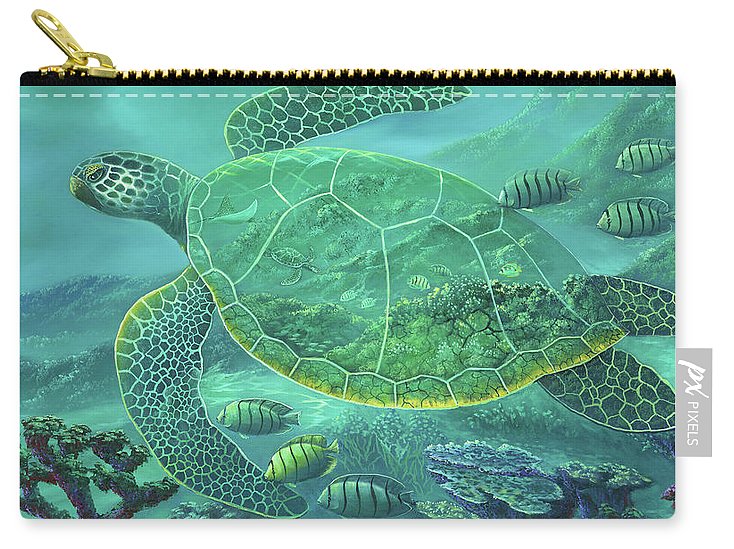 Glass Turtle - Carry-All Pouch