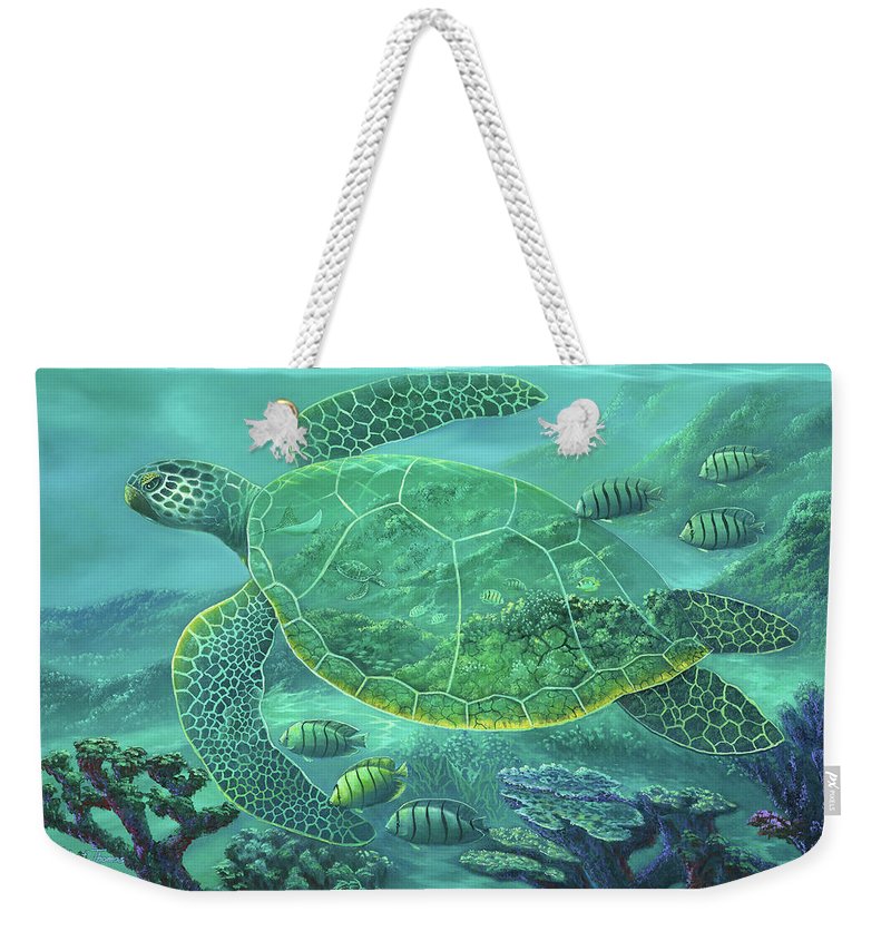 Glass Turtle - Weekender Tote Bag