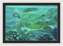 Load image into Gallery viewer, Glass Turtle - Framed Print