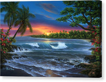 Load image into Gallery viewer, Hawaiian Sunset In Kona - Canvas Print
