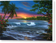 Load image into Gallery viewer, Hawaiian Sunset In Kona - Canvas Print