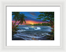 Load image into Gallery viewer, Hawaiian Sunset In Kona - Framed Print