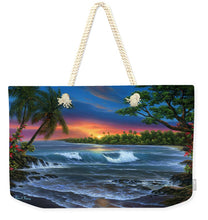 Load image into Gallery viewer, Hawaiian Sunset In Kona - Weekender Tote Bag
