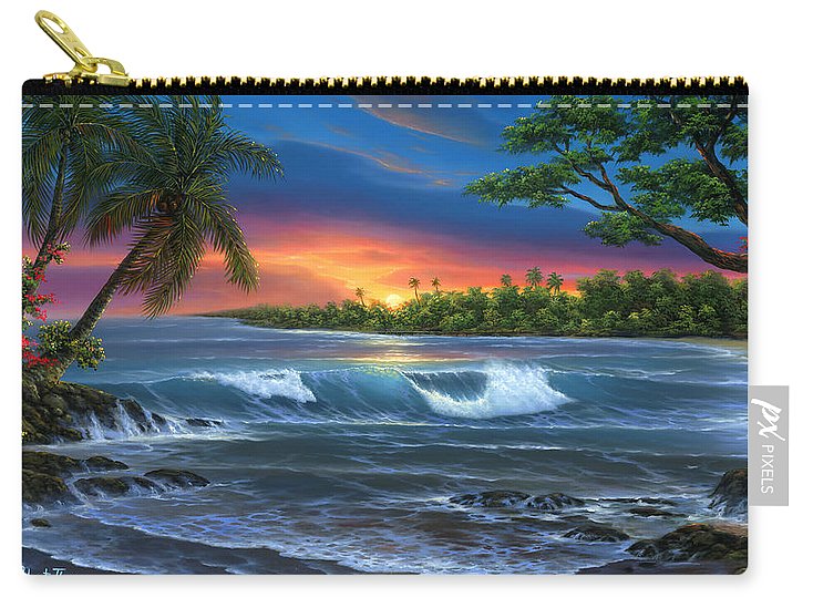 Hawaiian Sunset In Kona - Carry-All Pouch