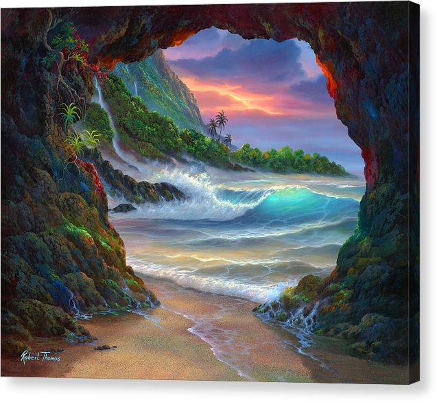 Kauai Seacave - Canvas Print