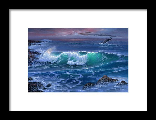 Maui Whale - Framed Print