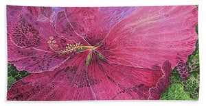 Pink Hibiscus Dream By Robert Thomas - Bath Towel