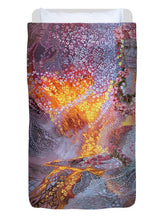 Load image into Gallery viewer, Sisterly Love With Goddess Pele And Namakaokahai - Duvet Cover