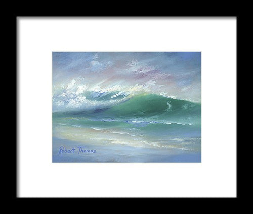 Soft Palette Knife Wave - Framed Print