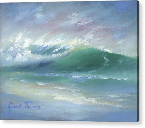 Soft Palette Knife Wave - Acrylic Print