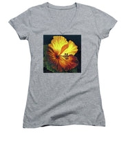 Load image into Gallery viewer, Yellow Hibiscus - Women&#39;s V-Neck
